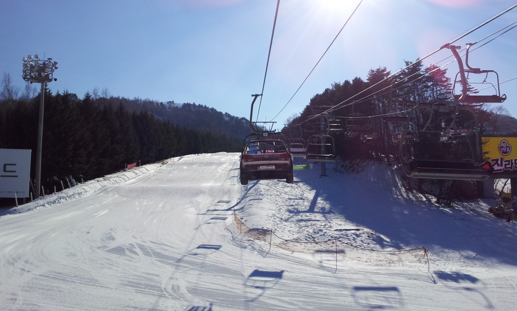 Car Shaped Ski Lift 